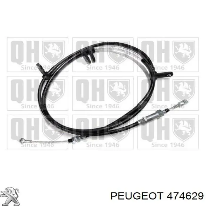 Купити 474629 Peugeot/Citroen Трос ручного гальма передній