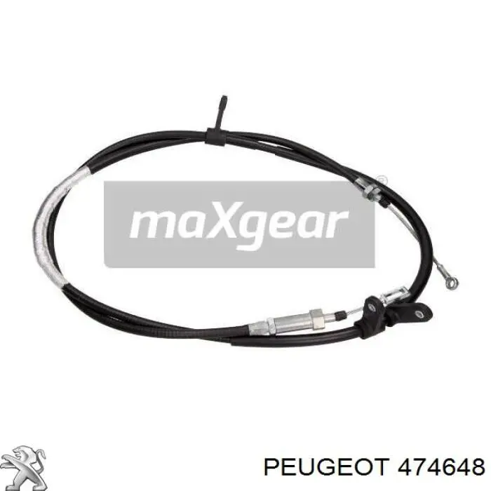 Купити 474648 Peugeot/Citroen Трос ручного гальма передній