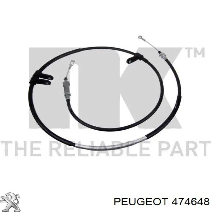 Трос стоянкового гальма передній Peugeot/Citroen 474648 ціна, від 19.67 USD