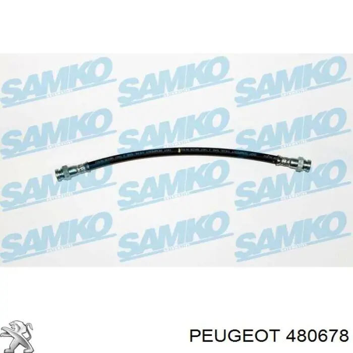 Гнучка гальмівна трубка задня Peugeot/Citroen 1623257280