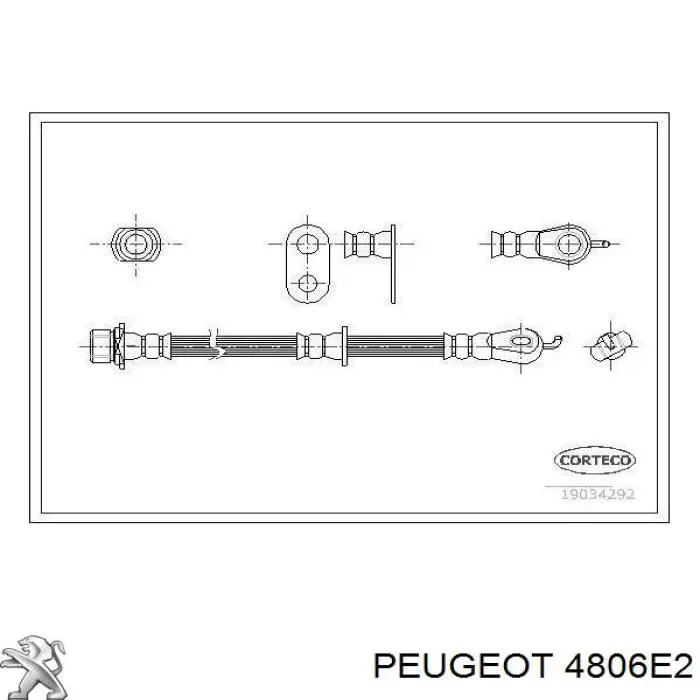 T11013 Brembo Шланг гальмівний передній, лівий