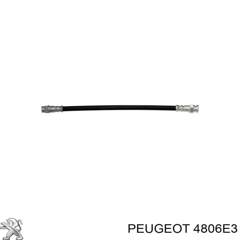 Гнучка гальмівна трубка задня Peugeot/Citroen 4806E3
