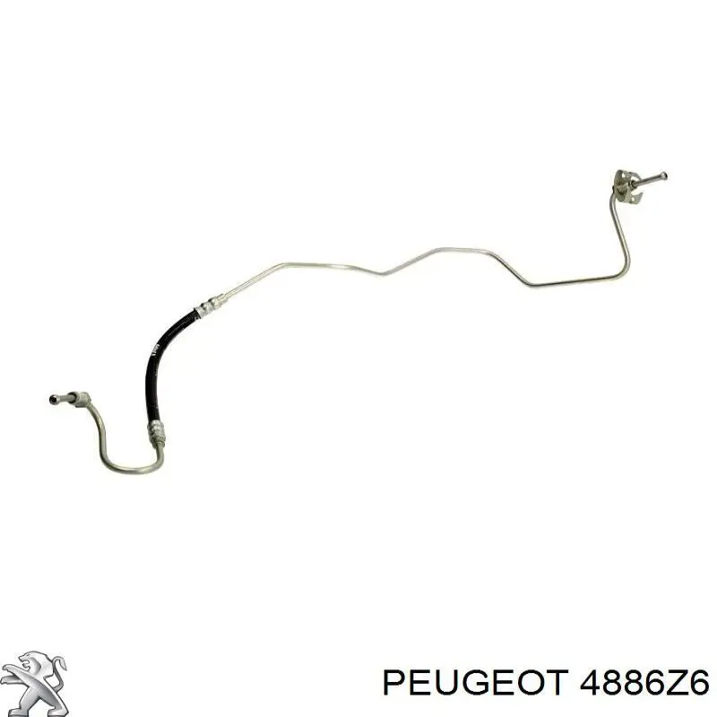 Купити 4886Z6 Peugeot/Citroen Шланг гальмівний задній, лівий
