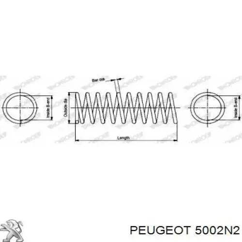 Пружина передня Peugeot/Citroen 5002N2 ціна, від 19.73 USD