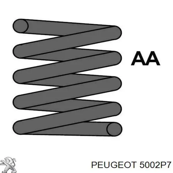 Купити 5002P7 Peugeot/Citroen Гвинтова пружина підвіска