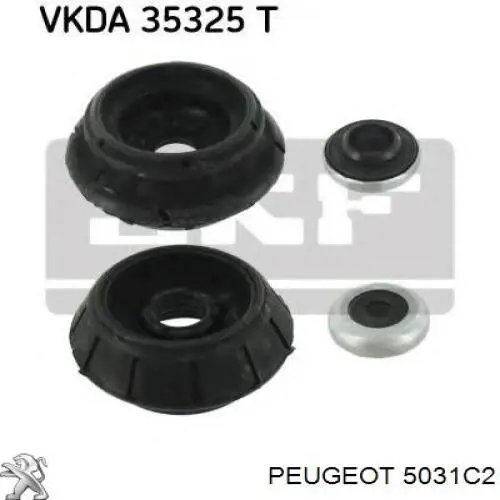 Опора стійки амортизатора переднього Peugeot/Citroen 5031C2 ціна, від 18.29 USD