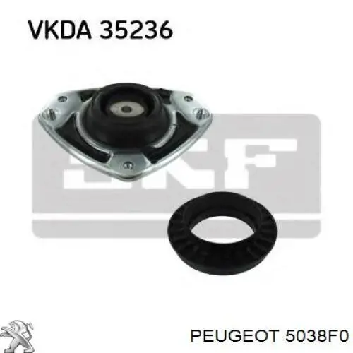 Опора амортизатора переднього правого Peugeot/Citroen 5038F0 ціна, від 29.31 USD