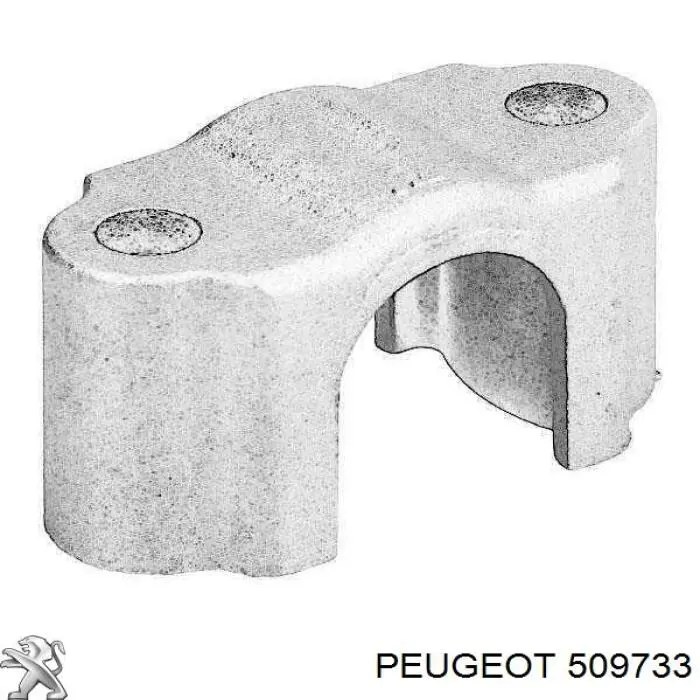 509733 Peugeot/Citroen хомут кріплення втулки стабілізатора, переднього