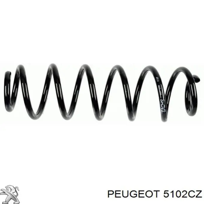 5102CZ Peugeot/Citroen Пружина підвіски задня