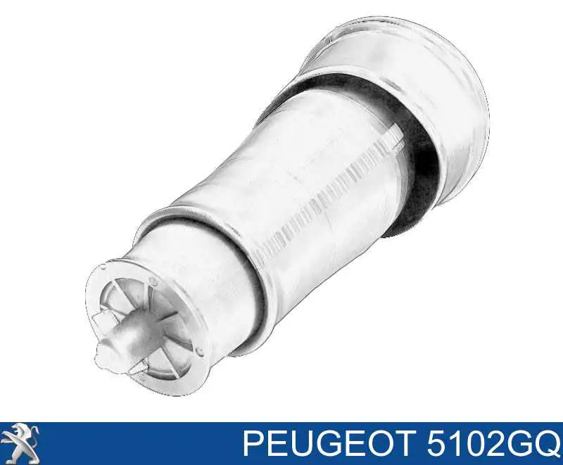 Купити 5102GQ Peugeot/Citroen Пневмоподушка/Пневморессора моста заднього