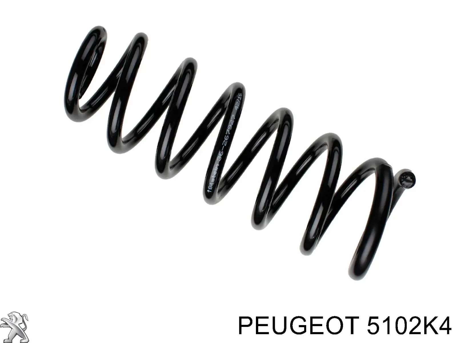 5102K4 Peugeot/Citroen пружина задня