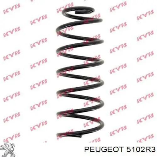 5102R3 Peugeot/Citroen Пружина підвіски задня