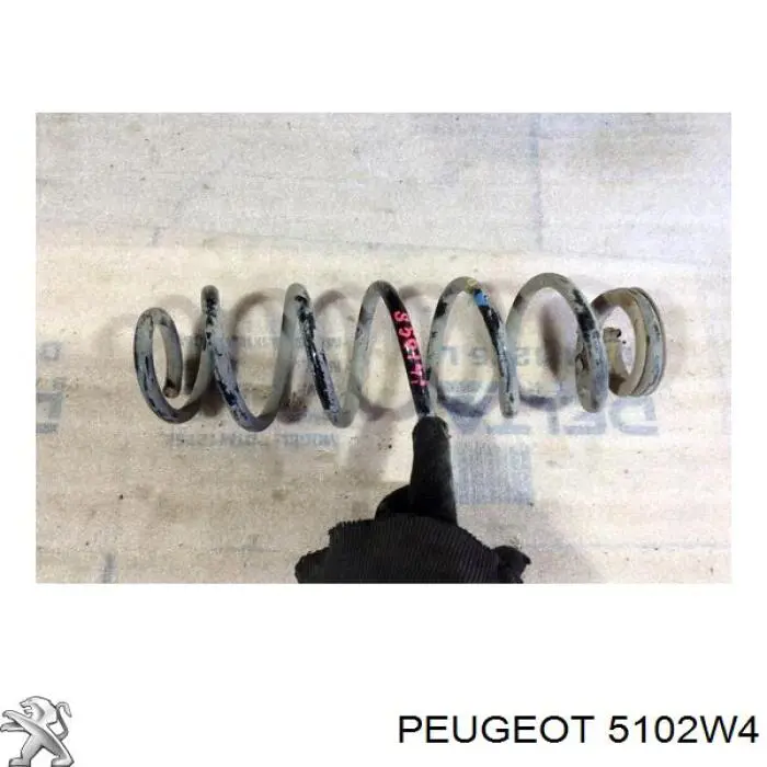5102W4 Peugeot/Citroen Пружина підвіски задня