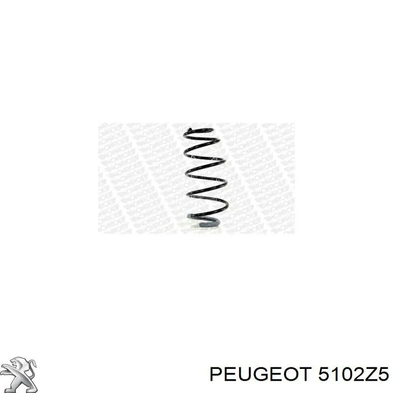5102Z5 Peugeot/Citroen пружина задня