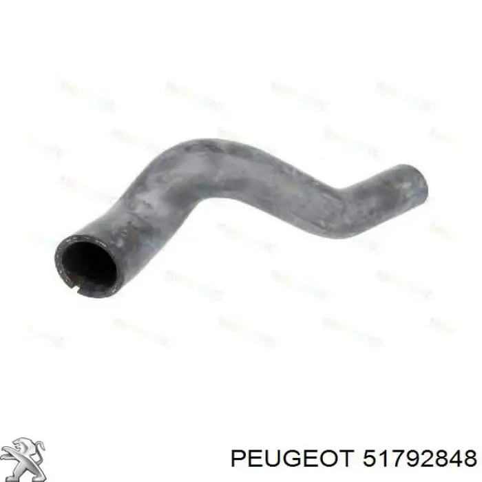 51792848 Peugeot/Citroen шланг/патрубок інтеркулера, лівий