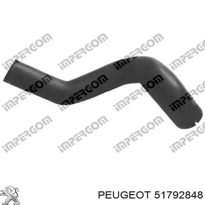 Шланг/патрубок интеркуллера 51792848 Peugeot/Citroen