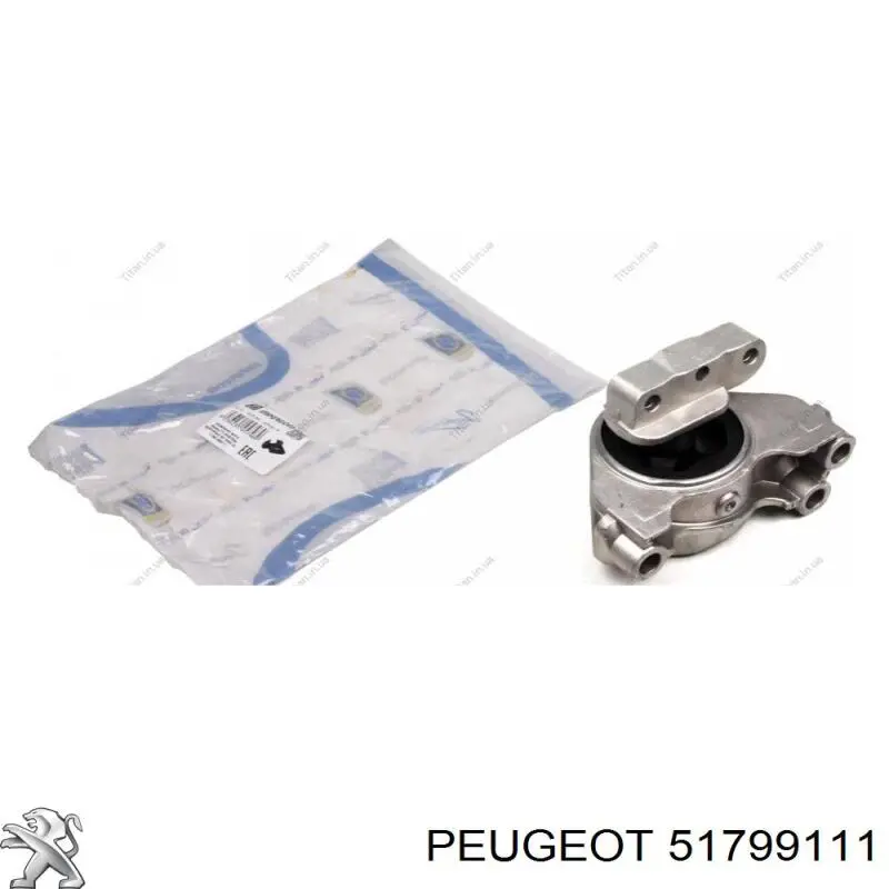51799111 Peugeot/Citroen подушка (опора двигуна, права)
