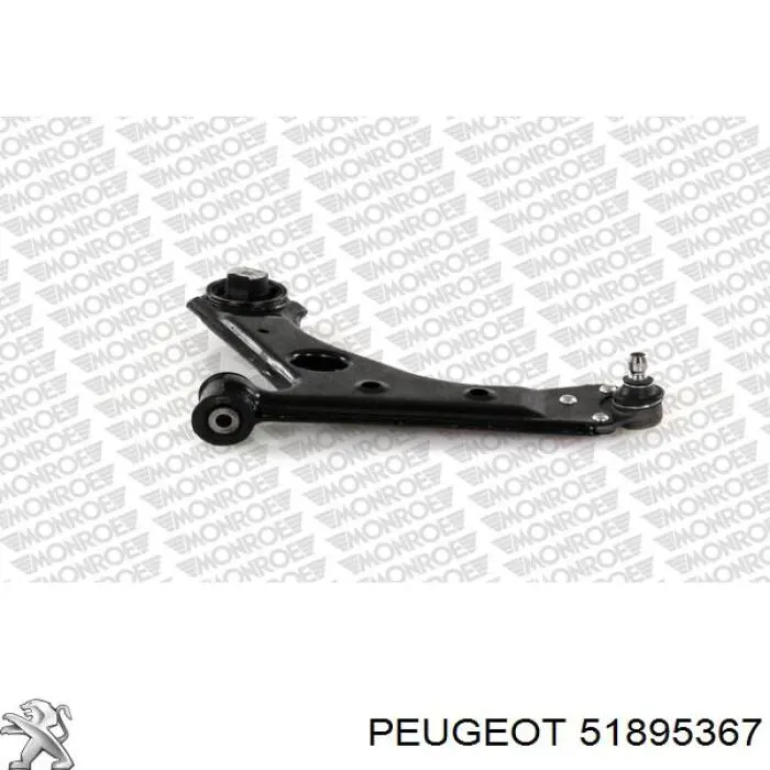 51895367 Peugeot/Citroen важіль передньої підвіски нижній, лівий