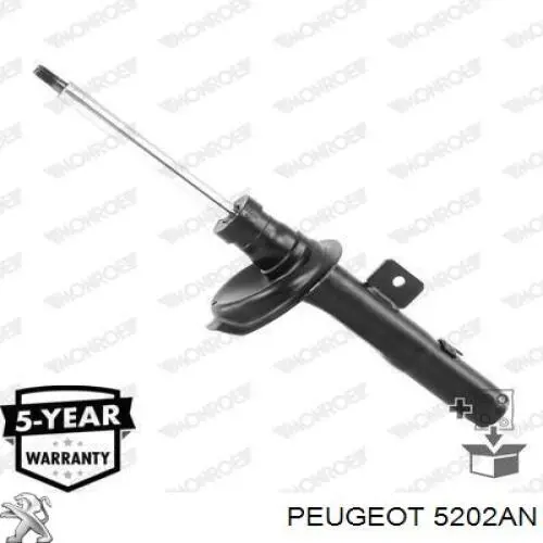 Амортизатор передньої підвіски, лівий Peugeot/Citroen 5202AN ціна, від 70.49 USD