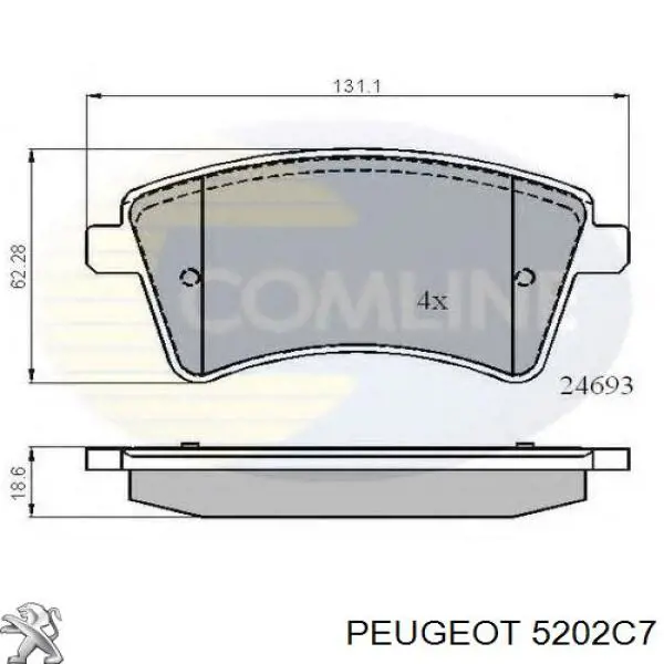 Амортизатор передньої підвіски, лівий Peugeot/Citroen 5202C7 ціна, від 22.57 USD