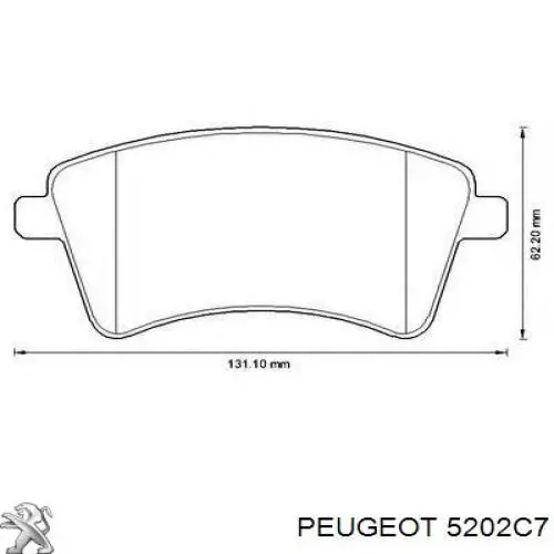 Купити 5202C7 Peugeot/Citroen Амортизатора передній лівий