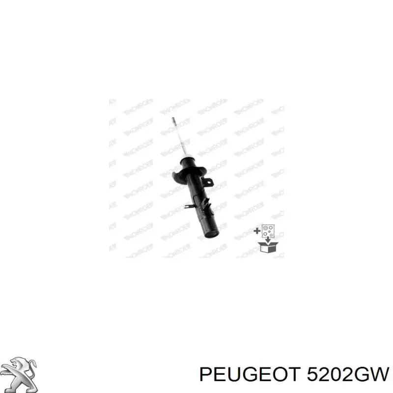 Амортизатор передньої підвіски, лівий Peugeot/Citroen 5202GW ціна, від 43.19 USD
