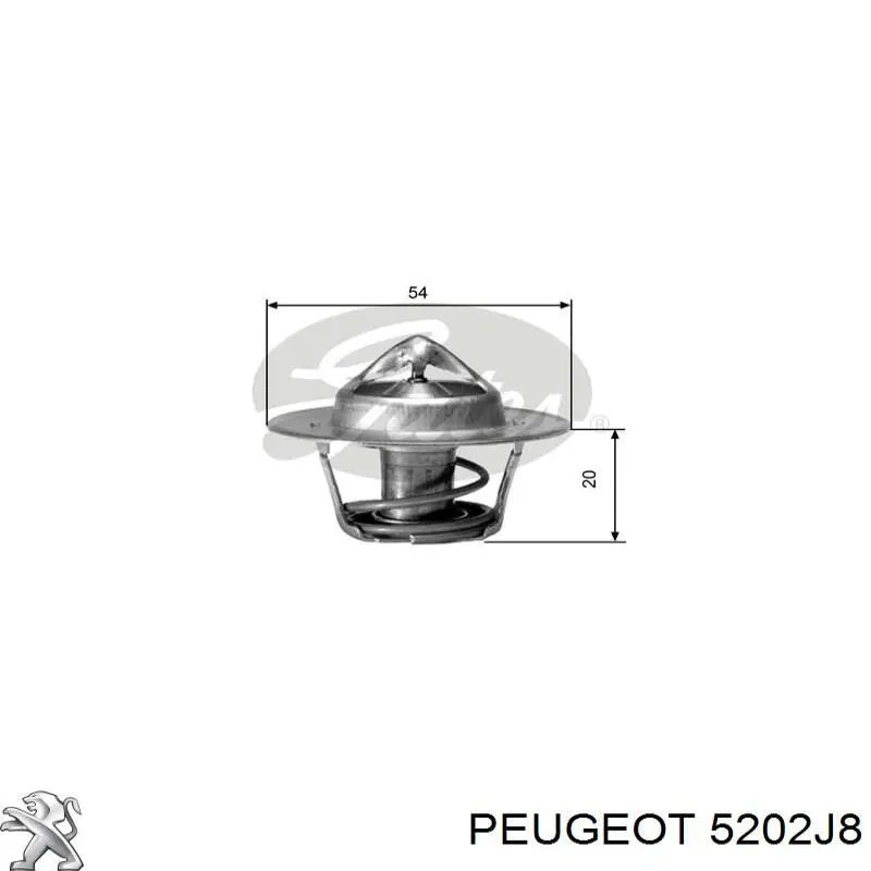 Амортизатор передній, правий Peugeot/Citroen 5202J8 ціна, від 29.59 USD