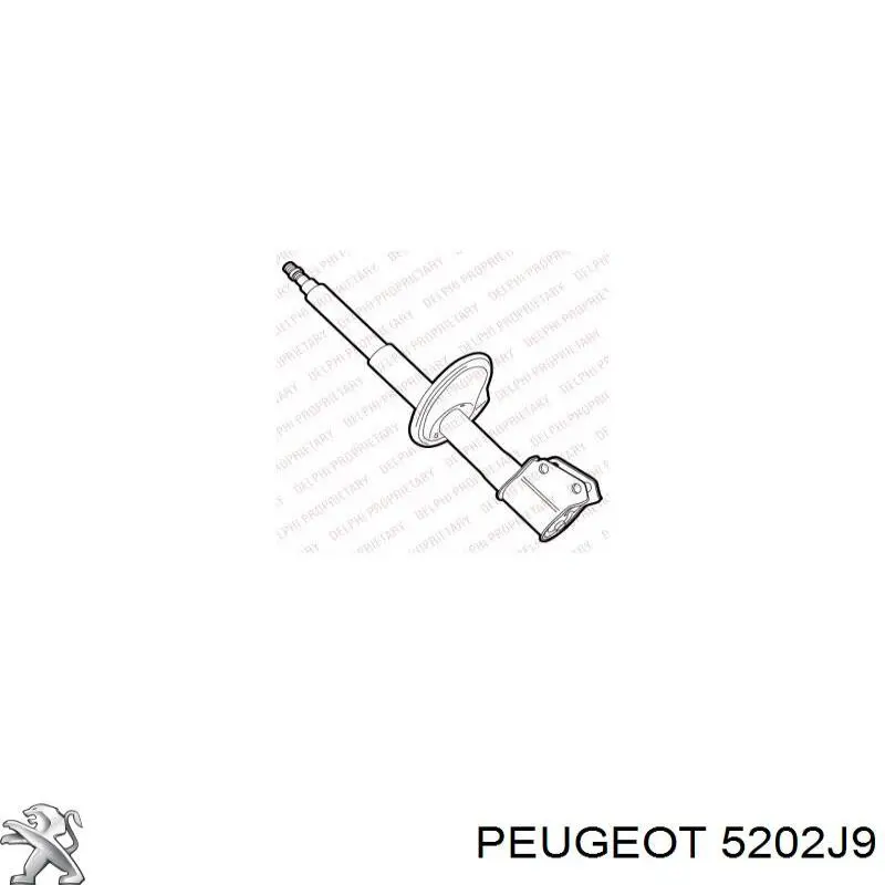 Амортизатора передній лівий 5202J9 Peugeot/Citroen