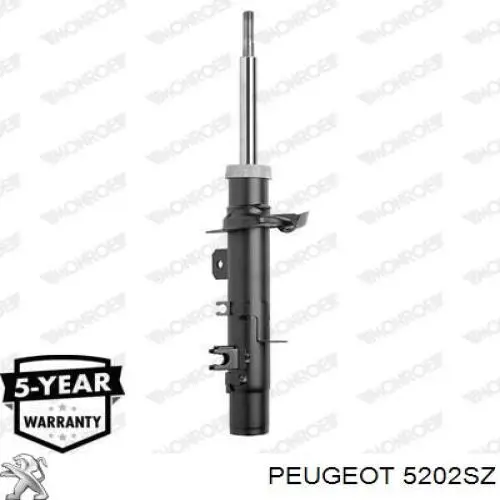 Амортизатор передній, правий Peugeot/Citroen 5202SZ ціна, від 31.67 USD