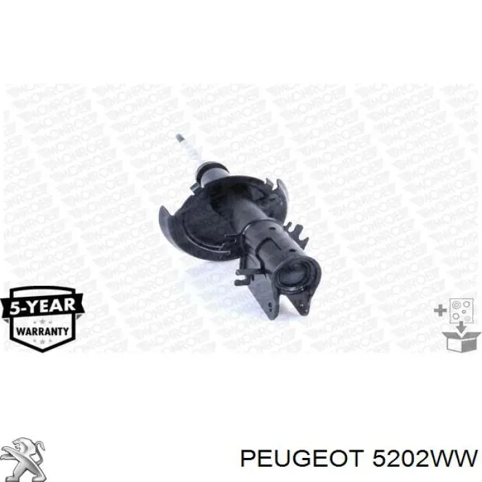 Амортизатор передньої підвіски, лівий Peugeot/Citroen 5202WW ціна, від 56.87 USD