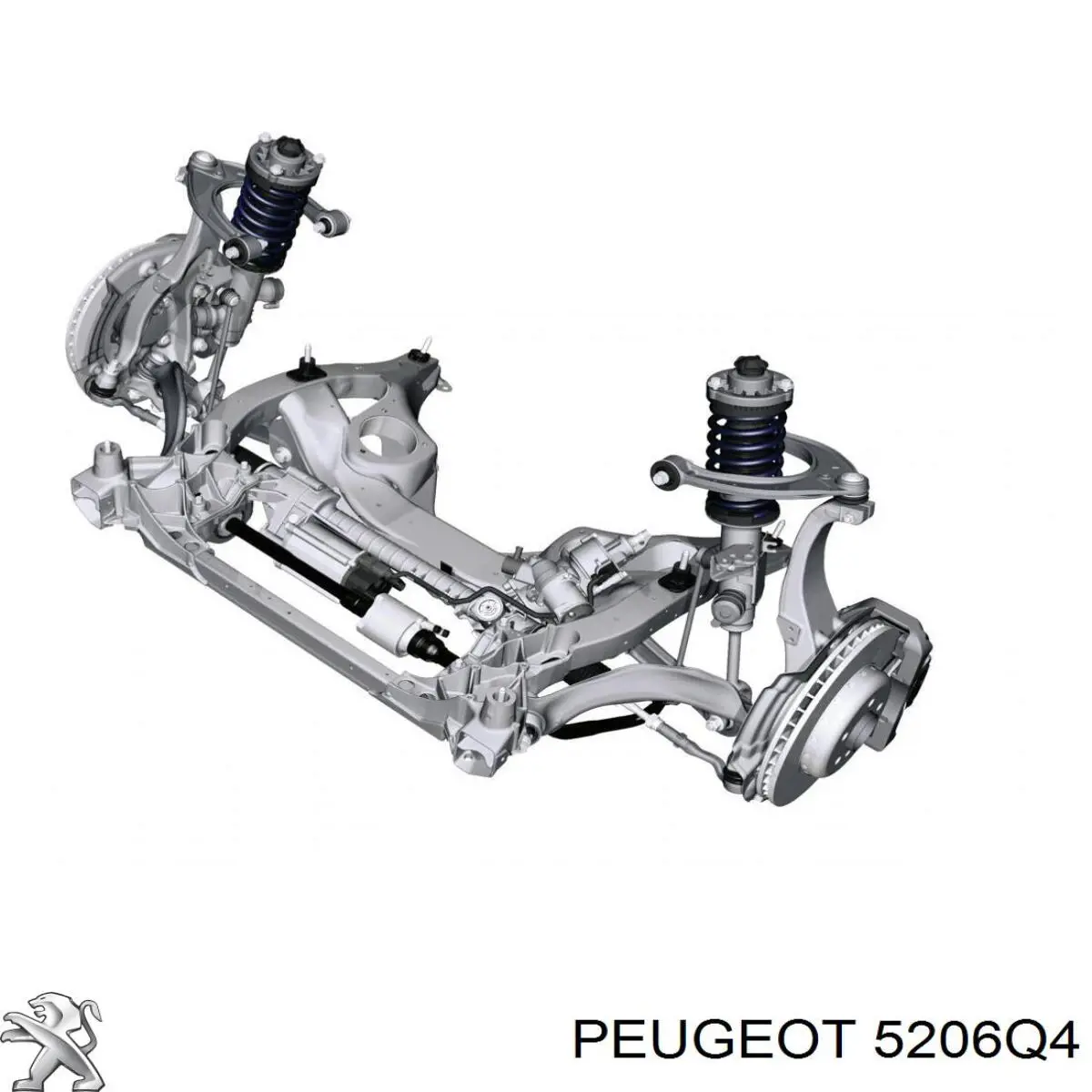Амортизатор задній 5206Q4 Peugeot/Citroen