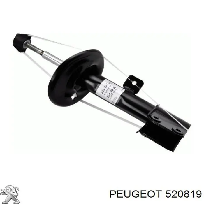 Амортизатор передньої підвіски, лівий Peugeot/Citroen 520819 ціна, від 38.86 USD
