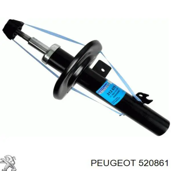 Купити 520861 Peugeot/Citroen Амортизатора передній лівий
