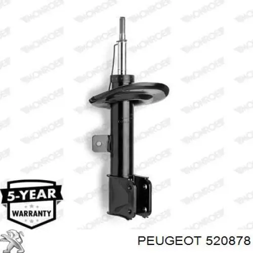 Амортизатор передній, правий Peugeot/Citroen 520878 ціна, від 38.01 USD