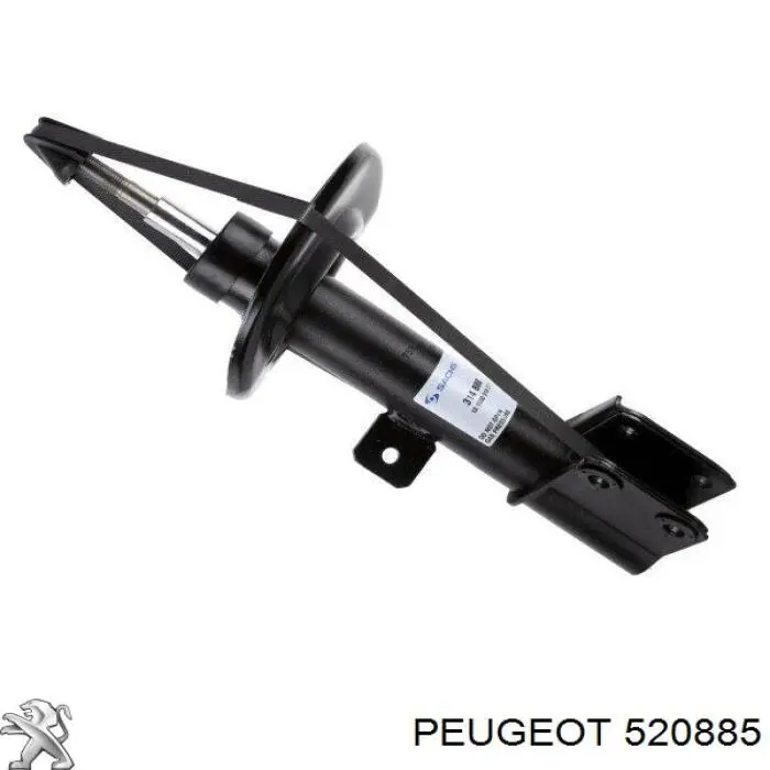 Амортизатора передній лівий 520885 Peugeot/Citroen