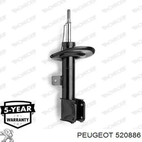 Амортизатор передній, правий Peugeot/Citroen 520886 ціна, від 41.11 USD