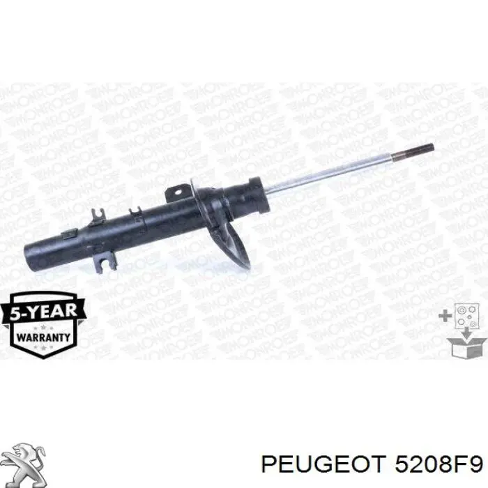 Амортизатор передній, правий Peugeot/Citroen 5208F9 ціна, від 64.58 USD