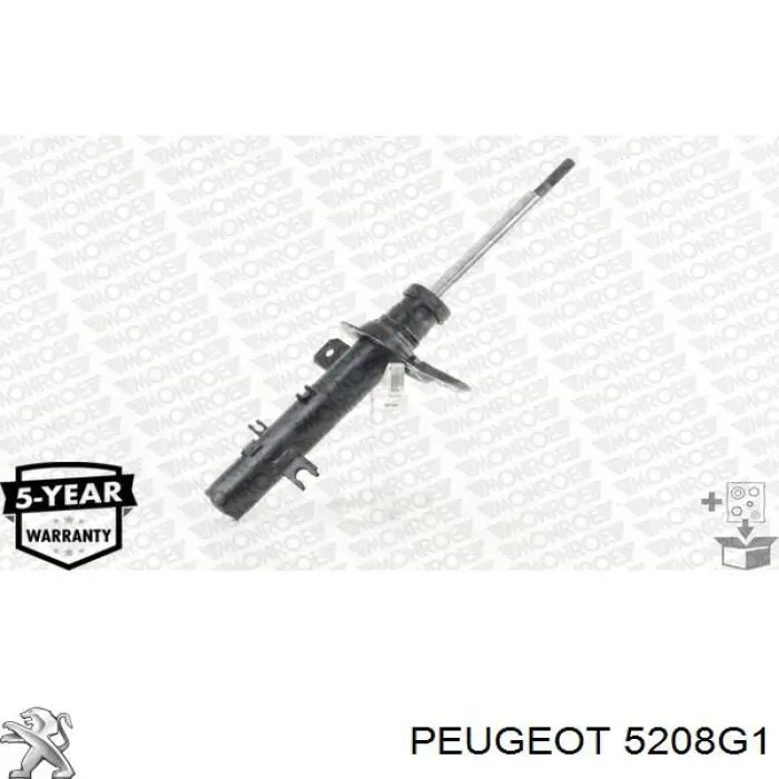 Амортизатор передній, правий Peugeot/Citroen 5208G1 ціна, від 65.03 USD