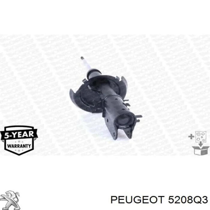 5208Q3 Peugeot/Citroen амортизатор передній, правий