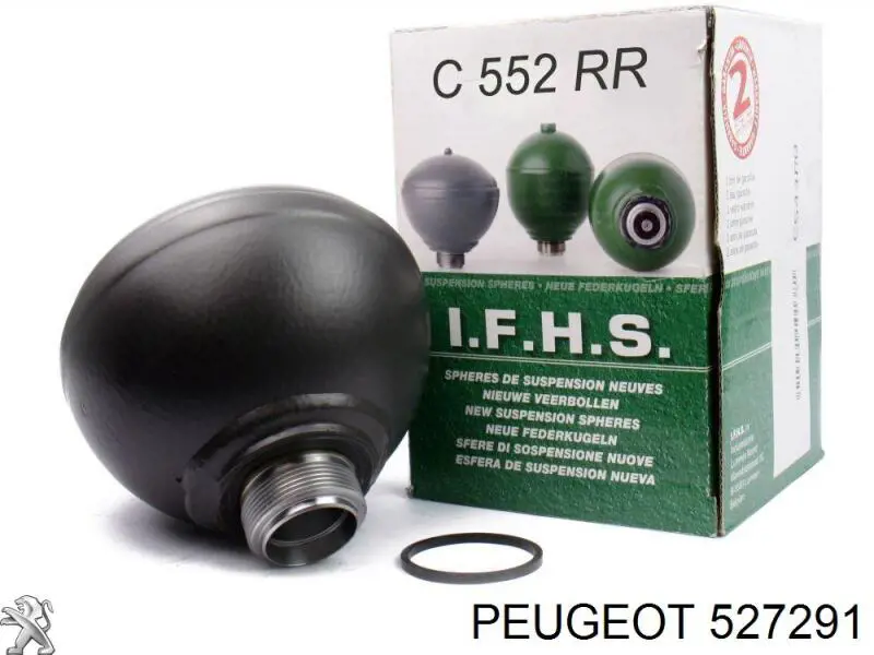 Купити 527291 Peugeot/Citroen Гідроакумулятор системи амортизації, задній