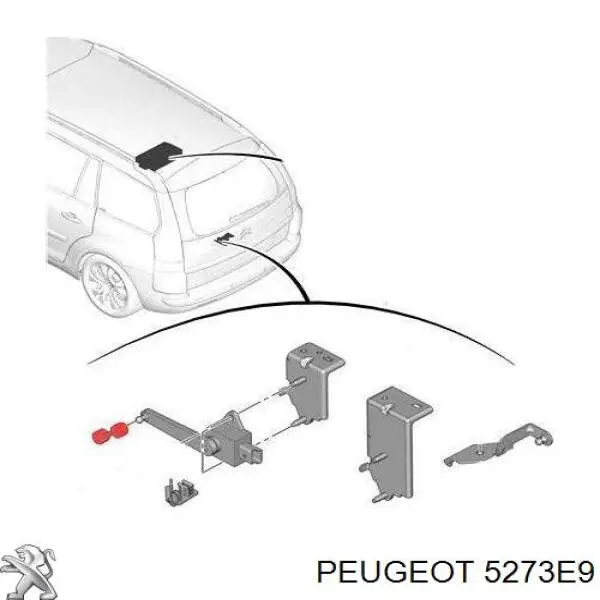 Датчик рівня положення кузова, задній 5273E9 Peugeot/Citroen