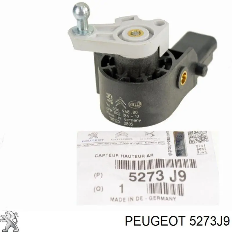 Купити 5273J9 Peugeot/Citroen Датчик рівня положення кузова, задній