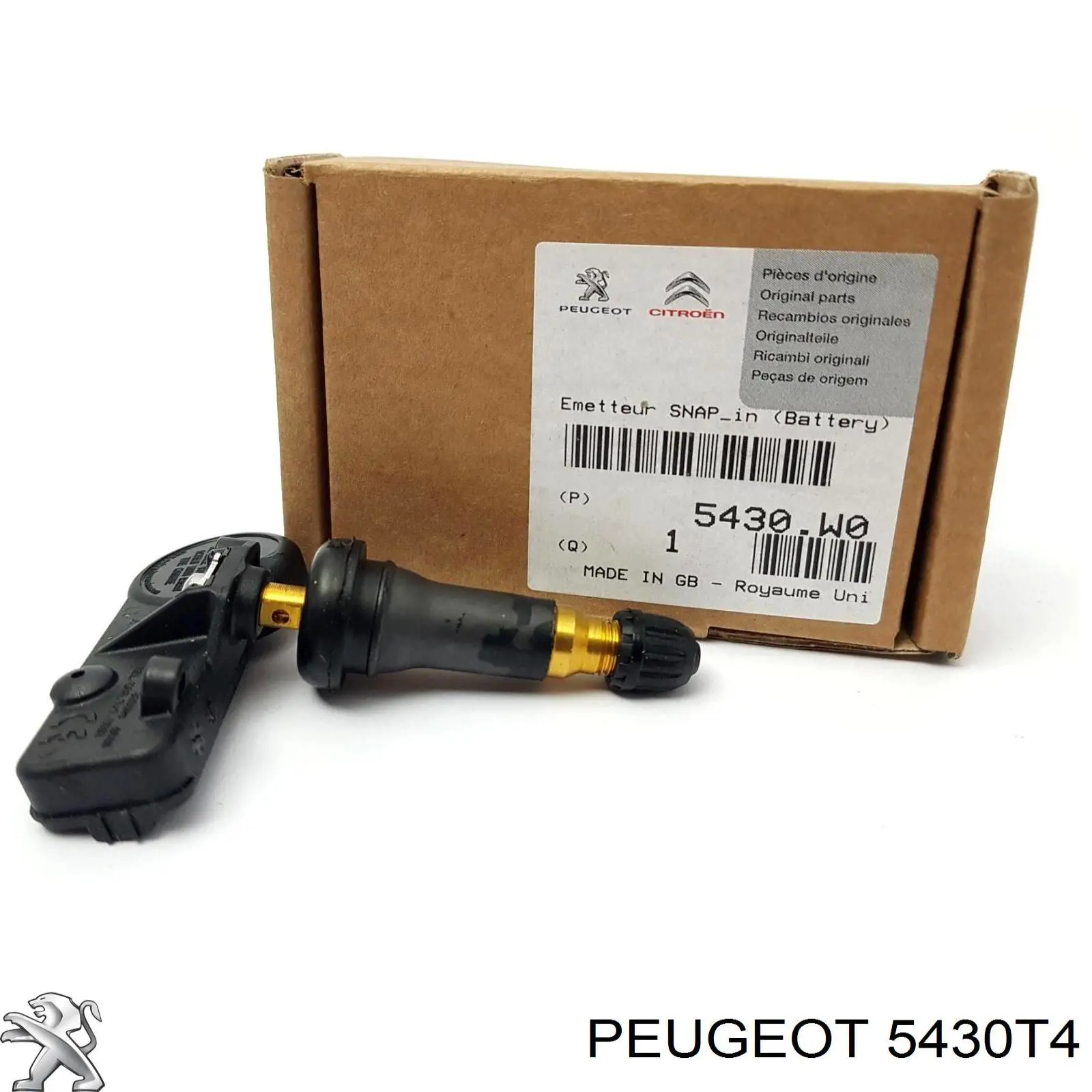 Датчик тиску в шинах 5430T4 Peugeot/Citroen