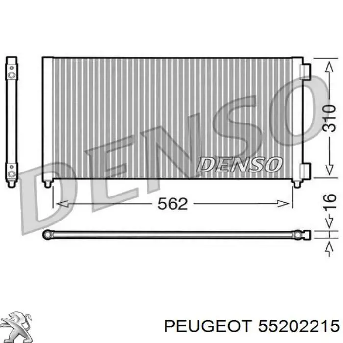 Купити 55202215 Fiat/Alfa/Lancia Трубопроводи і шланги системи охолодження