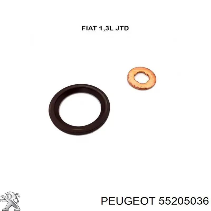 55205036 Peugeot/Citroen кільце форсунки інжектора, посадочне