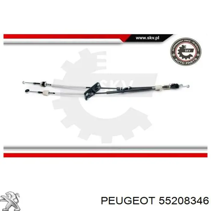 Трос перемикання передач, здвоєний Peugeot/Citroen 55208346 ціна, від 66.11 USD