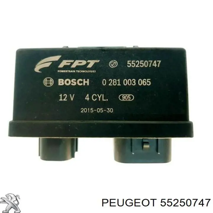 55250747 Peugeot/Citroen Датчик температури відпрацьованих газів (ВГ), перед фільтром сажі