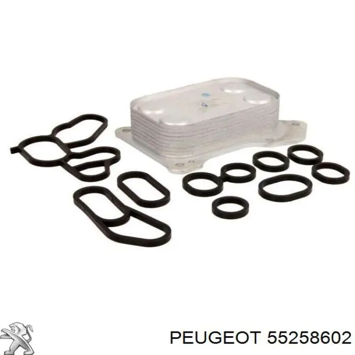 55258602 Peugeot/Citroen Радіатор масляний (холодильник), під фільтром
