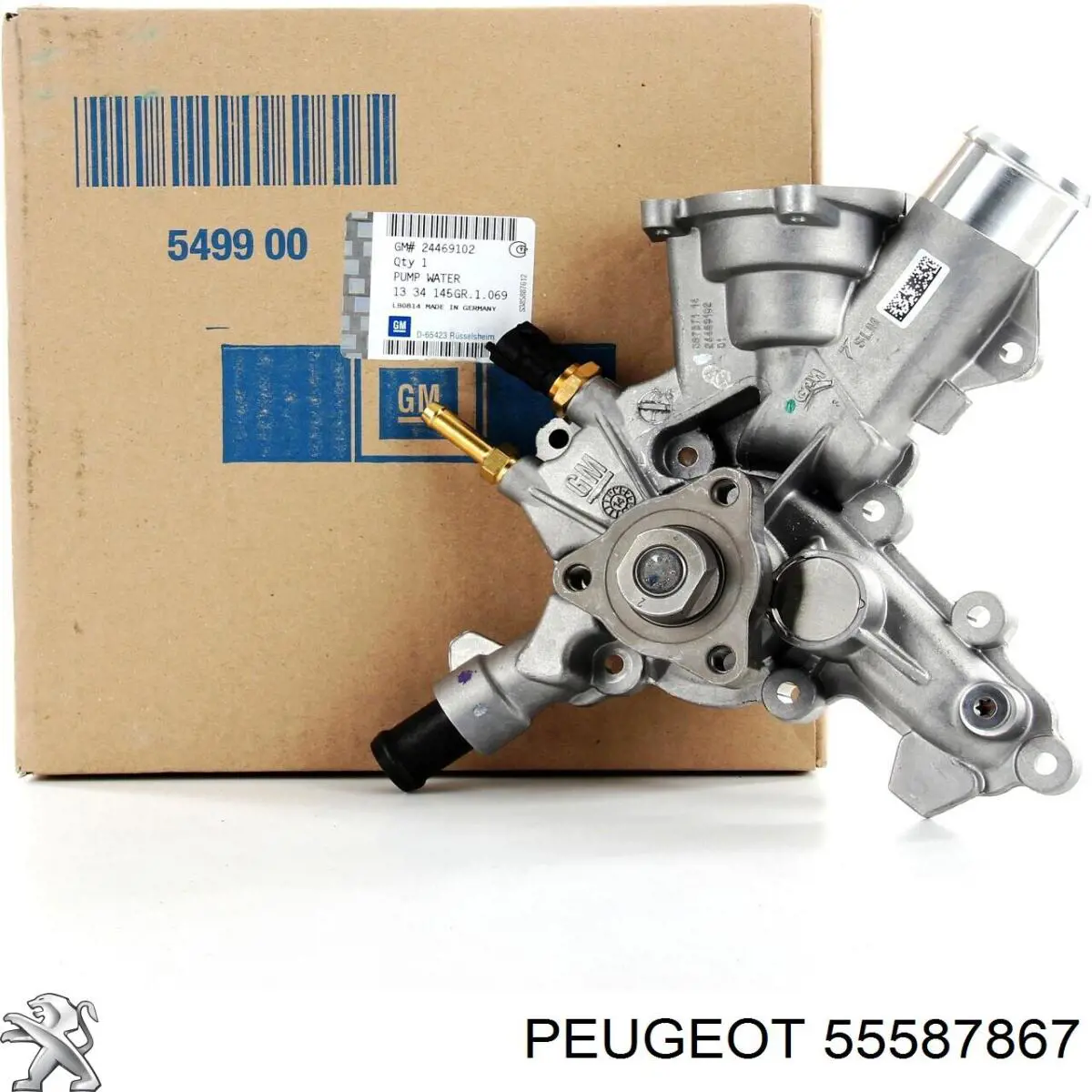 Помпа охолодження Peugeot/Citroen 55587867 ціна, від 28.40 USD