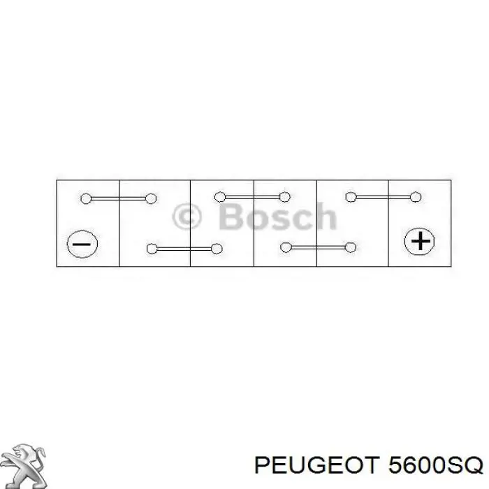 Акумуляторна батарея, АКБ 5600SQ Peugeot/Citroen